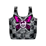 Skull Butterfly Full Print Recycle Bag (S)