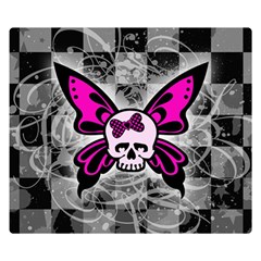 Skull Butterfly Double Sided Flano Blanket (Small) from ArtsNow.com 50 x40  Blanket Front