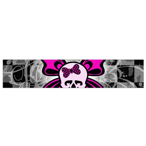 Skull Butterfly Small Flano Scarf from ArtsNow.com Front