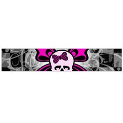 Skull Butterfly Large Flano Scarf  from ArtsNow.com Front