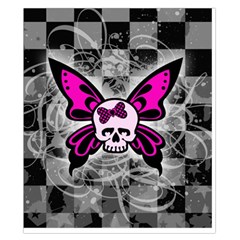 Skull Butterfly Duvet Cover Double Side (California King Size) from ArtsNow.com Back