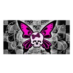 Skull Butterfly Satin Shawl