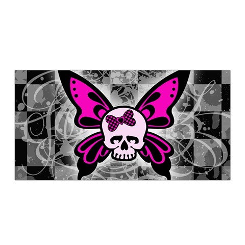 Skull Butterfly Satin Wrap from ArtsNow.com Front