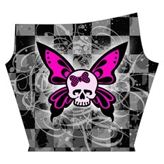 Skull Butterfly Yoga Cropped Leggings from ArtsNow.com Left