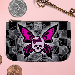 Skull Butterfly Large Coin Purse from ArtsNow.com Front