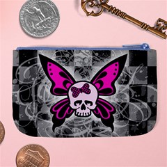 Skull Butterfly Large Coin Purse from ArtsNow.com Back