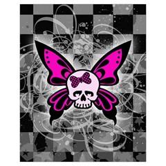 Skull Butterfly Drawstring Pouch (XL) from ArtsNow.com Back