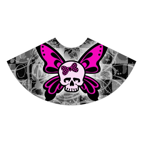 Skull Butterfly Midi Sleeveless Dress from ArtsNow.com Skirt Front