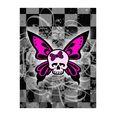 Skull Butterfly Medium Tapestry from ArtsNow.com Front