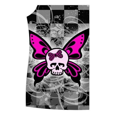 Skull Butterfly Women s Button Up Vest from ArtsNow.com Front Right