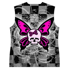 Skull Butterfly Women s Button Up Vest from ArtsNow.com Back