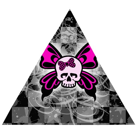 Skull Butterfly Wooden Puzzle Triangle from ArtsNow.com Front