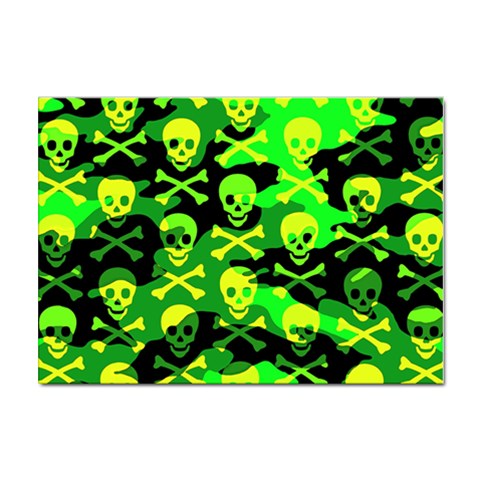 Skull Camouflage Sticker A4 (10 pack) from ArtsNow.com Front