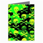 Skull Camouflage Greeting Card