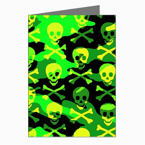 Skull Camouflage Greeting Cards (Pkg of 8) from ArtsNow.com Left