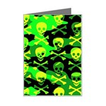 Skull Camouflage Mini Greeting Card