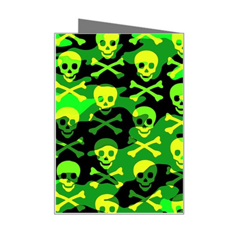 Skull Camouflage Mini Greeting Card from ArtsNow.com Right