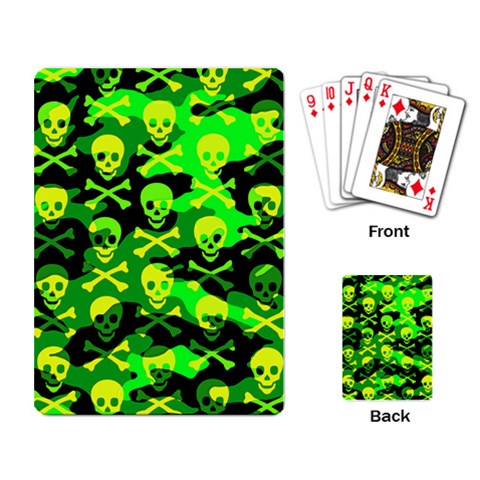 Skull Camouflage Playing Cards Single Design (Rectangle) from ArtsNow.com Back