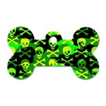 Skull Camouflage Dog Tag Bone (One Side)