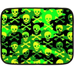 Skull Camouflage Double Sided Fleece Blanket (Mini) from ArtsNow.com 35 x27  Blanket Back