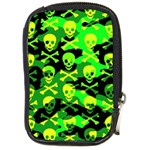 Skull Camouflage Compact Camera Leather Case