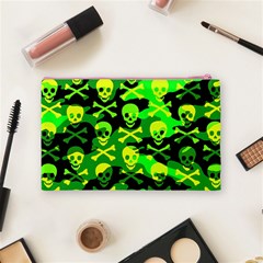 Skull Camouflage Cosmetic Bag (Medium) from ArtsNow.com Back