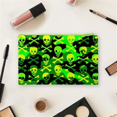 Skull Camouflage Cosmetic Bag (Medium) from ArtsNow.com Back