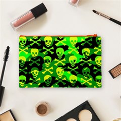Skull Camouflage Cosmetic Bag (Medium) from ArtsNow.com Back