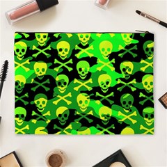Skull Camouflage Cosmetic Bag (XL) from ArtsNow.com Back