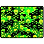 Skull Camouflage Fleece Blanket (Large)