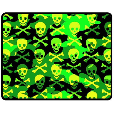 Skull Camouflage Fleece Blanket (Medium) from ArtsNow.com 60 x50  Blanket Front