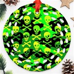 Skull Camouflage Ornament (Round Filigree)
