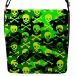 Skull Camouflage Flap Closure Messenger Bag (S)