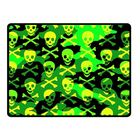 Skull Camouflage Double Sided Fleece Blanket (Small) from ArtsNow.com 45 x34  Blanket Front