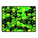 Skull Camouflage Double Sided Fleece Blanket (Small)