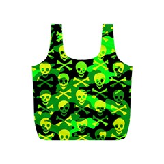 Skull Camouflage Full Print Recycle Bag (S) from ArtsNow.com Front