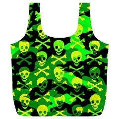 Skull Camouflage Full Print Recycle Bag (XL) from ArtsNow.com Front