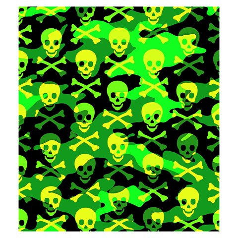 Skull Camouflage Drawstring Pouch (Medium) from ArtsNow.com Front