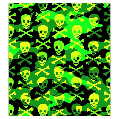 Skull Camouflage Drawstring Pouch (Large) from ArtsNow.com Front