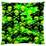 Skull Camouflage Standard Flano Cushion Case (One Side)