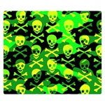 Skull Camouflage Double Sided Flano Blanket (Small)