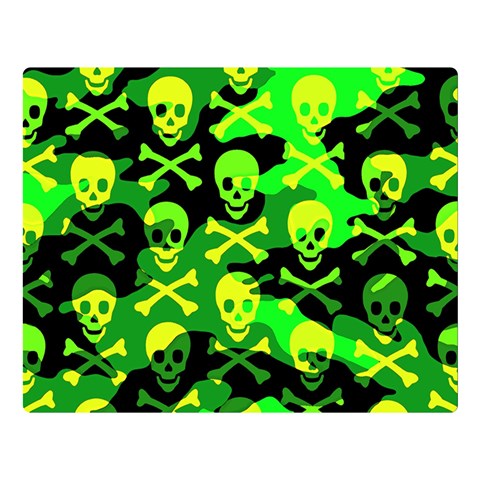 Skull Camouflage Double Sided Flano Blanket (Large) from ArtsNow.com 80 x60  Blanket Front