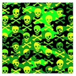 Skull Camouflage Large Satin Scarf (Square)