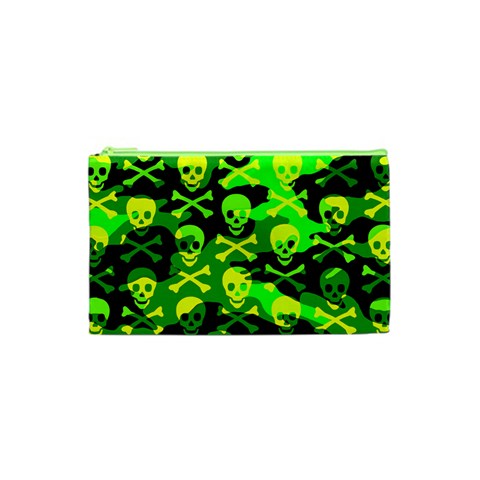 Skull Camouflage Cosmetic Bag (XS) from ArtsNow.com Front