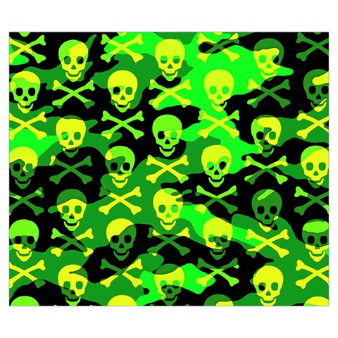 Skull Camouflage Zipper Large Tote Bag from ArtsNow.com Front