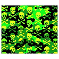 Skull Camouflage Zipper Large Tote Bag from ArtsNow.com Front