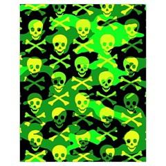 Skull Camouflage Drawstring Pouch (XL) from ArtsNow.com Front