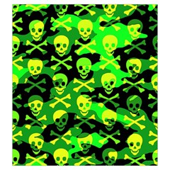 Skull Camouflage Drawstring Pouch (XXL) from ArtsNow.com Front