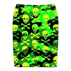 Skull Camouflage Midi Wrap Pencil Skirt from ArtsNow.com Back