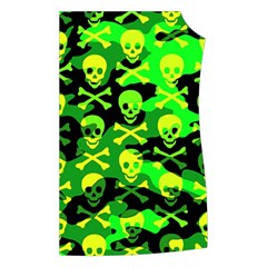 Skull Camouflage Women s Button Up Vest from ArtsNow.com Front Left